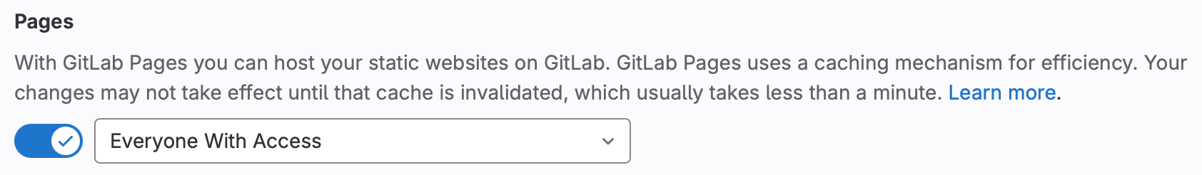 Enable GitLab Pages